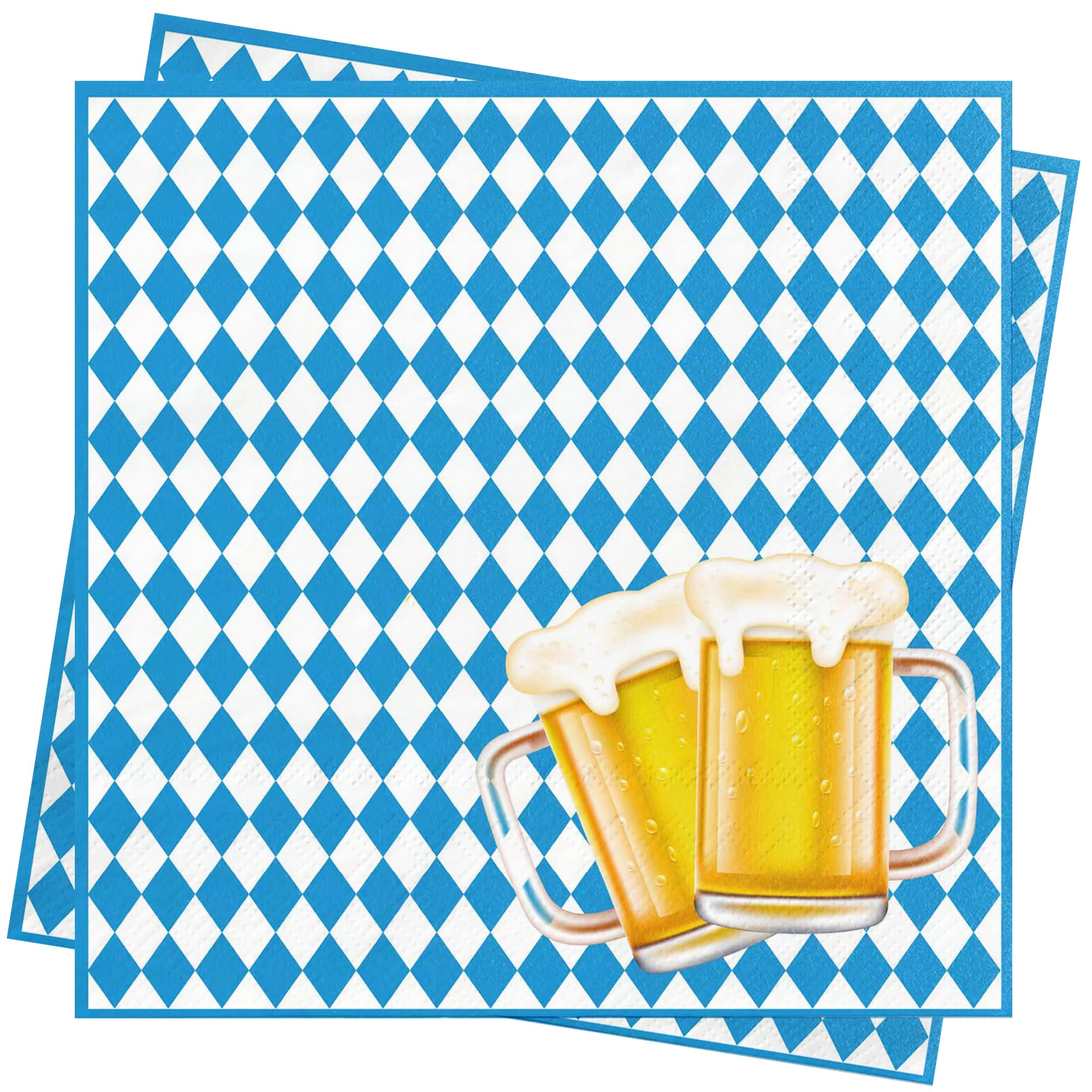 60 tovaglioli bavaresi Oktoberfest, 33 x 33 cm, decorazione Oktoberfest, per gastronomia o feste