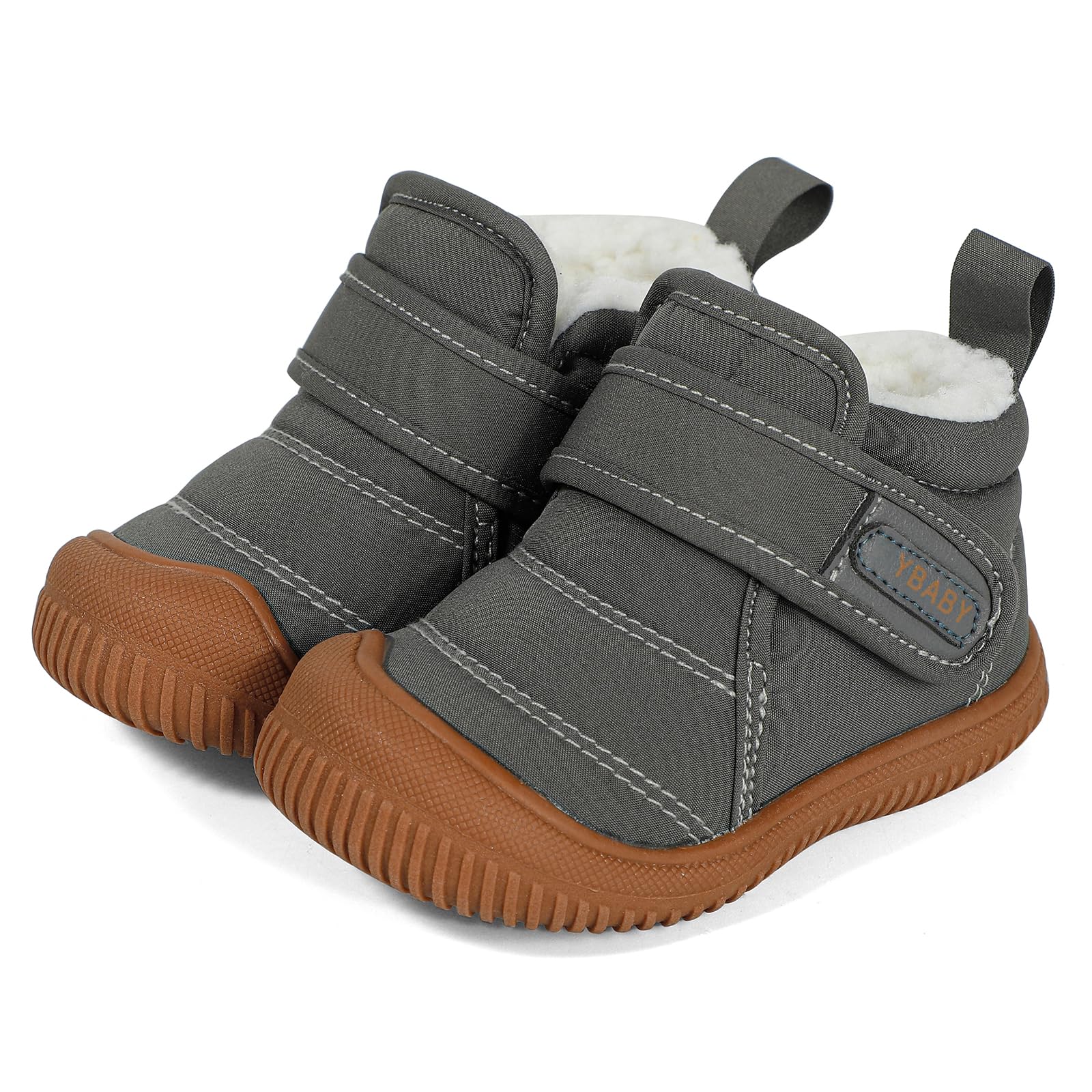 MK MATT KEELY Baby Winter Warm Shoes for Infant Boys Girls Toddler Plush Lining Snow Boots Soft Sole Non-Slip Walking Shoes Outdoor Faux Fur Booties