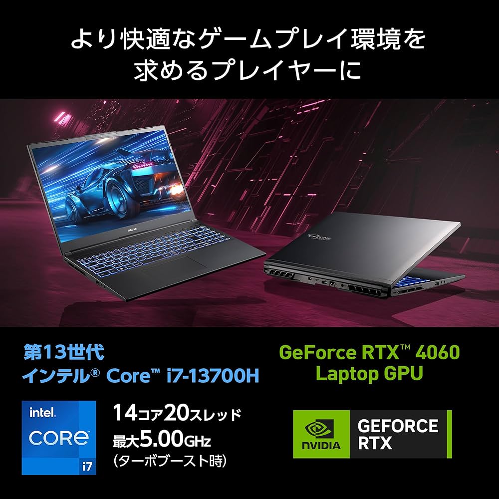 Amazon.co.jp: mouse 【RTX 4060搭載 / 3年保証】 ゲーミングノートPC