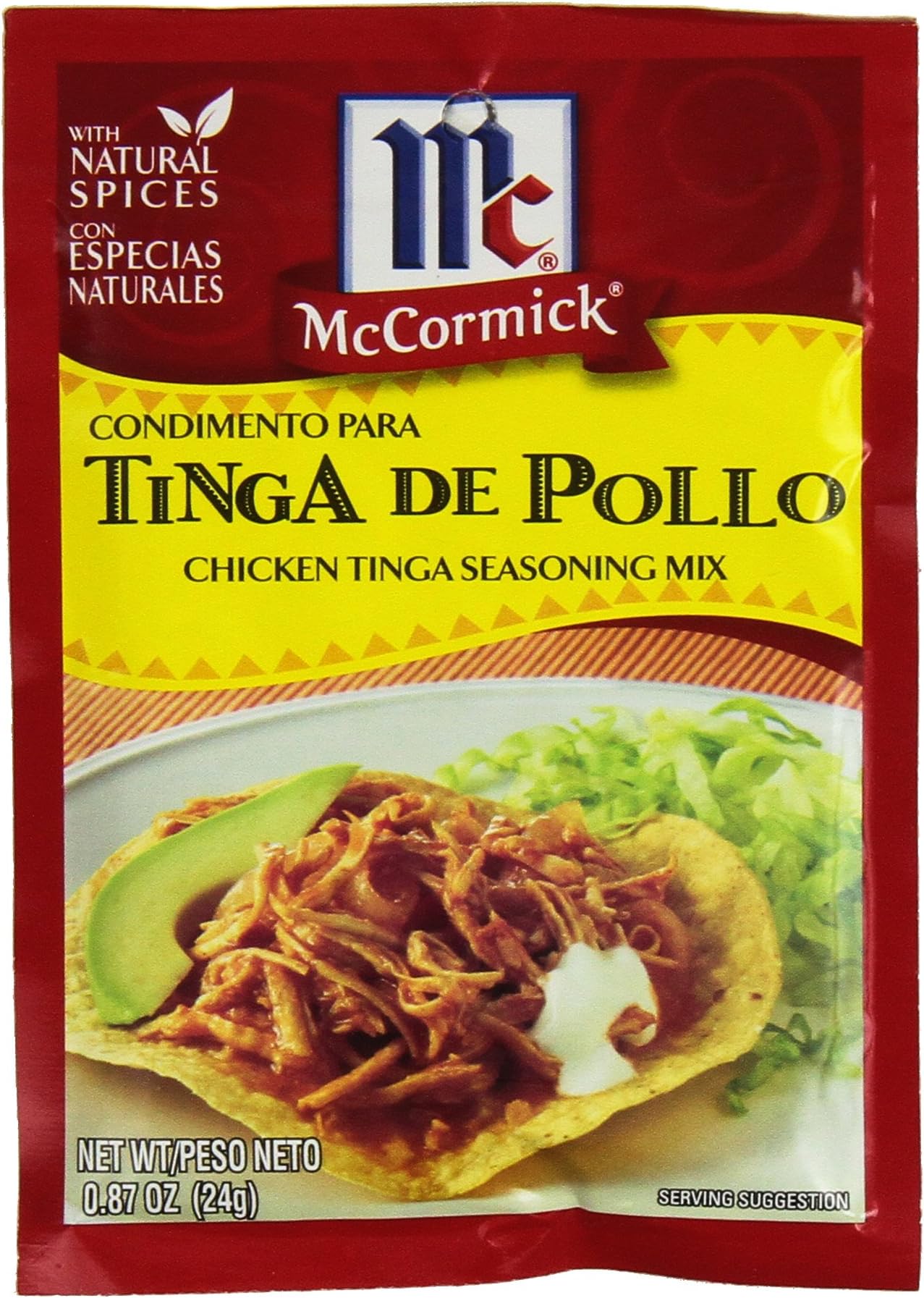 McCormick Chicken Tinga Seasoning Mix, .87 OZ (Pack of 12)