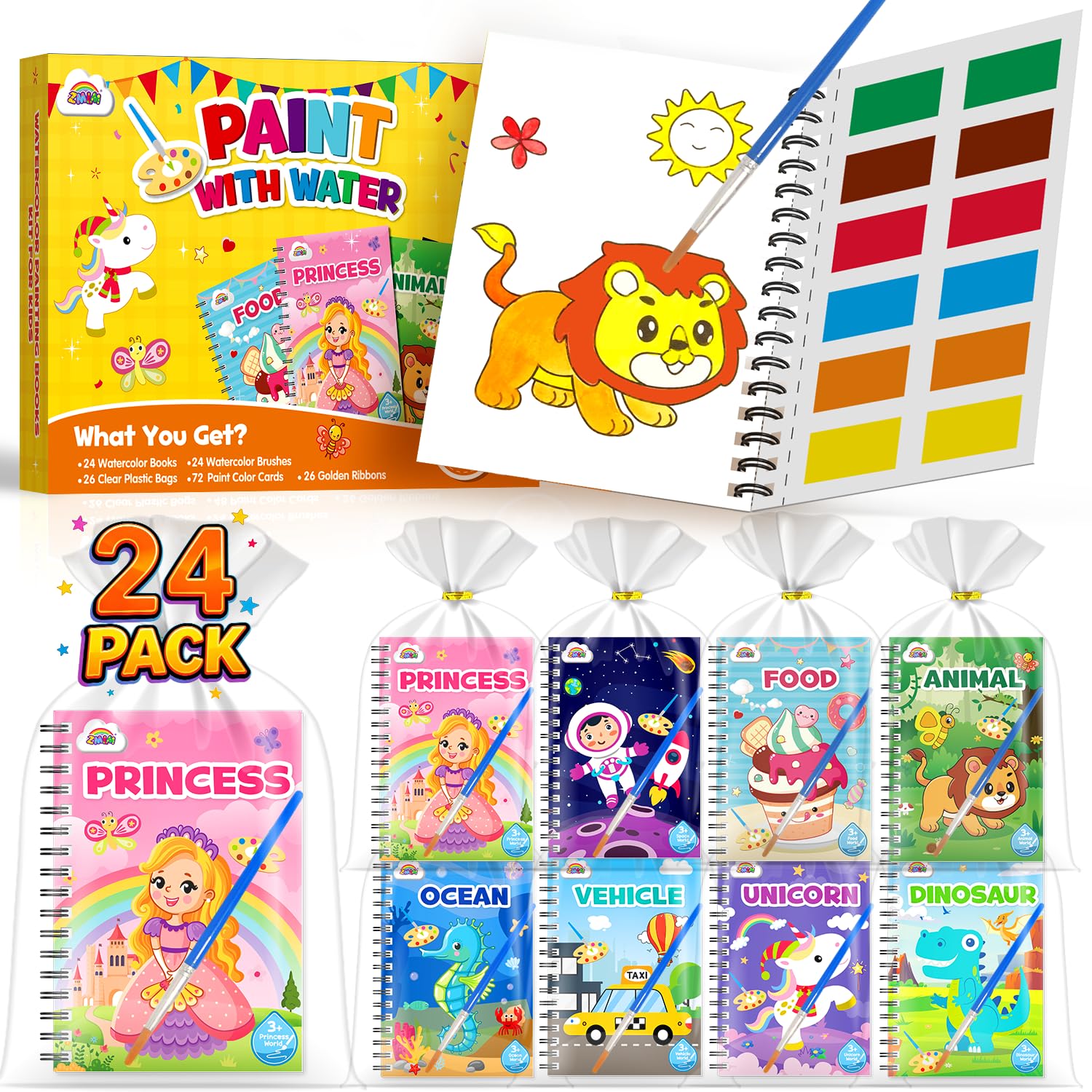 ZMLM Libros de Colorear con Agua para Detalles Cumpleaños niños en oferta en Amazon