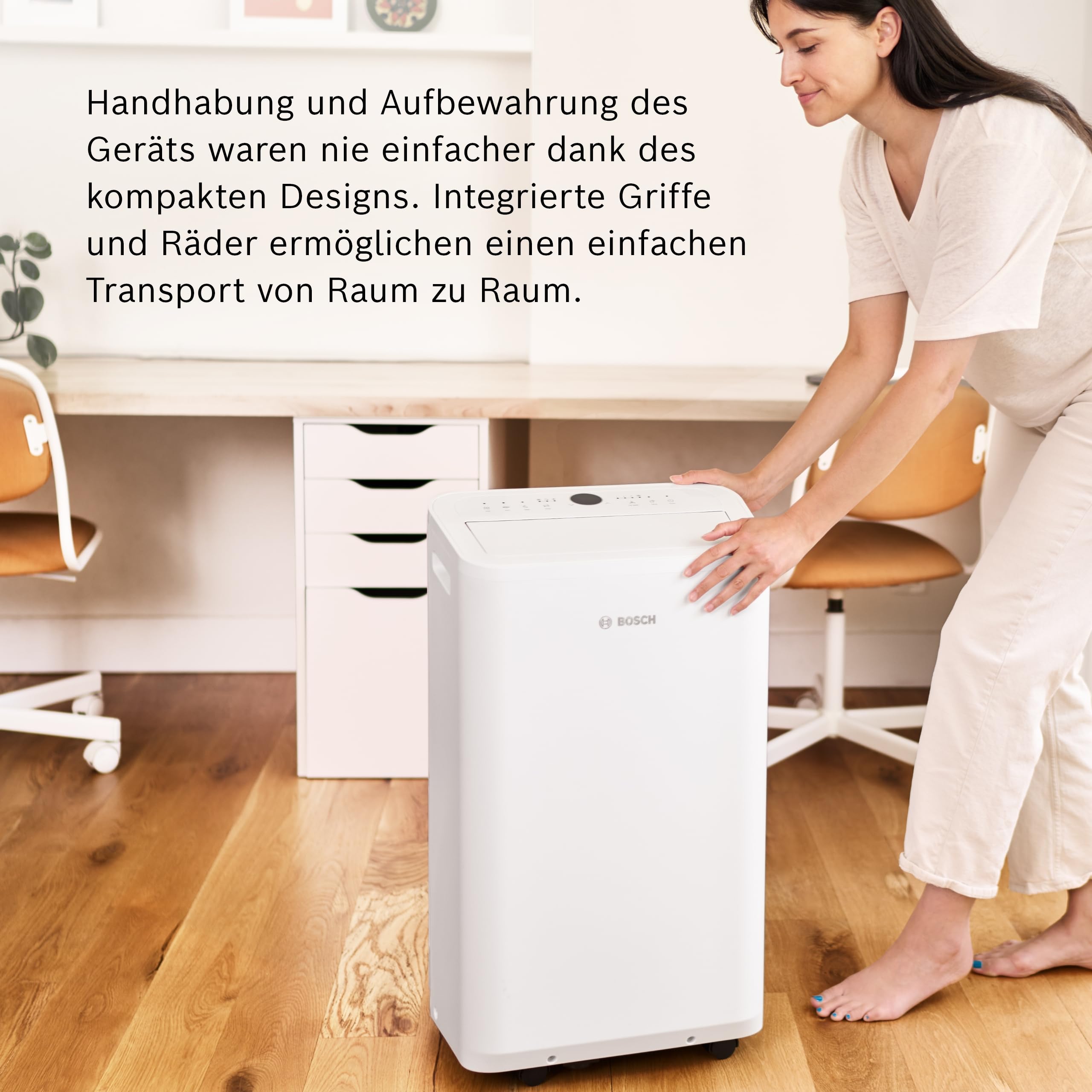 Bosch Cool 2000 Mobiles Klimagerät 2,6 kW 3-in-1 Klimaanlage für Räume bis 35m²