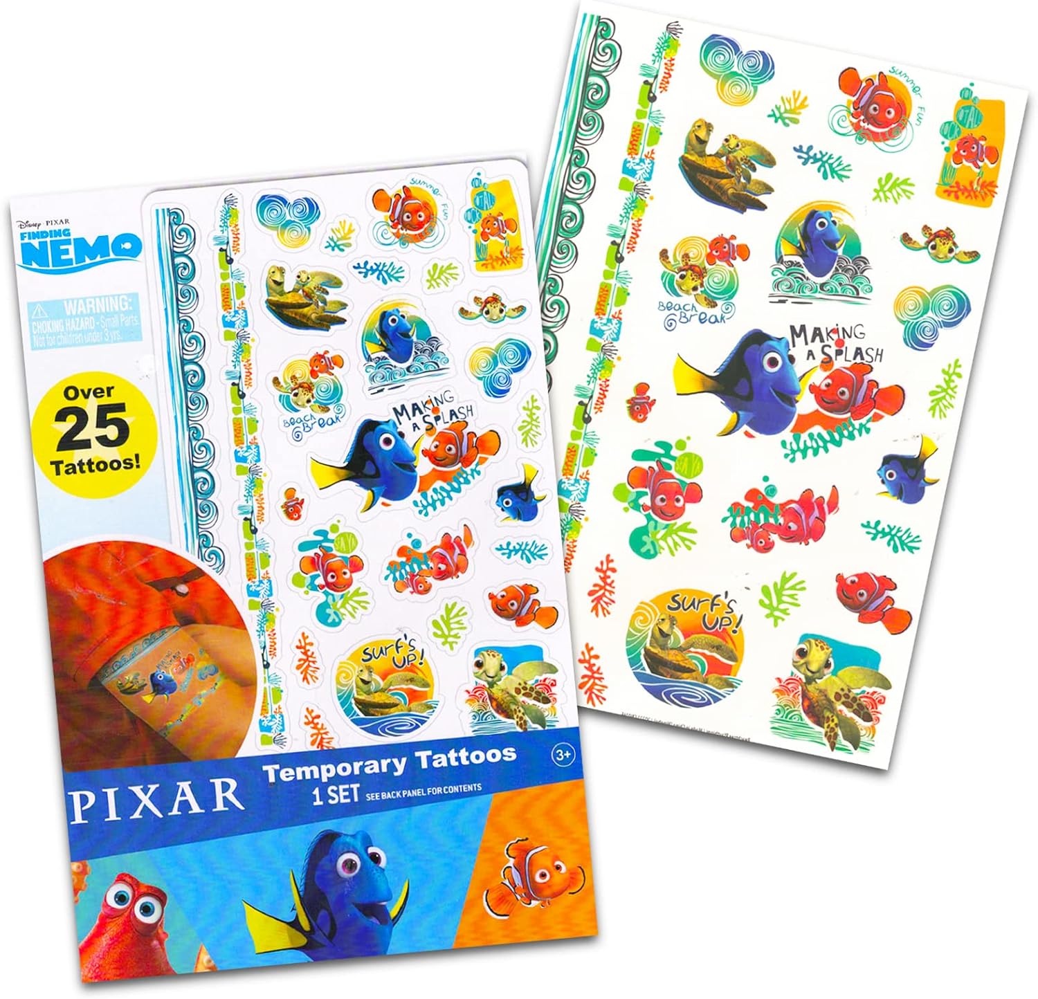 Disney Pixar Ultimate Party Favors Bundle ~ Over 200 Temporary Tattoos Featuring Disney Cars, Toy Story, and More