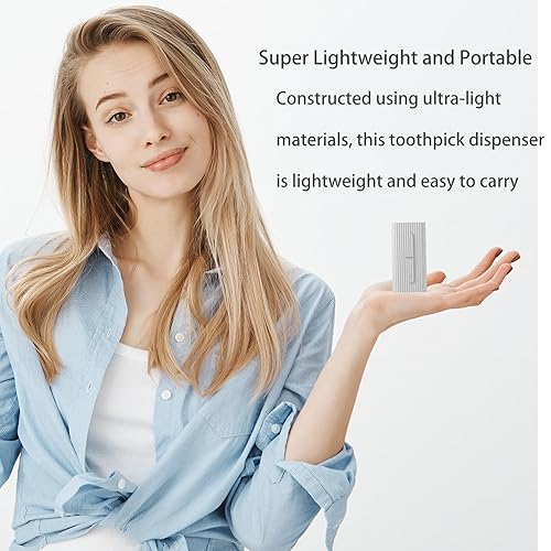 Miniatura 5 de 308 púas de hilo dental con dispensador de hilo dental, estuche de viaje superligero, súper suave en dientes apretados, limpia eficazmente entre los