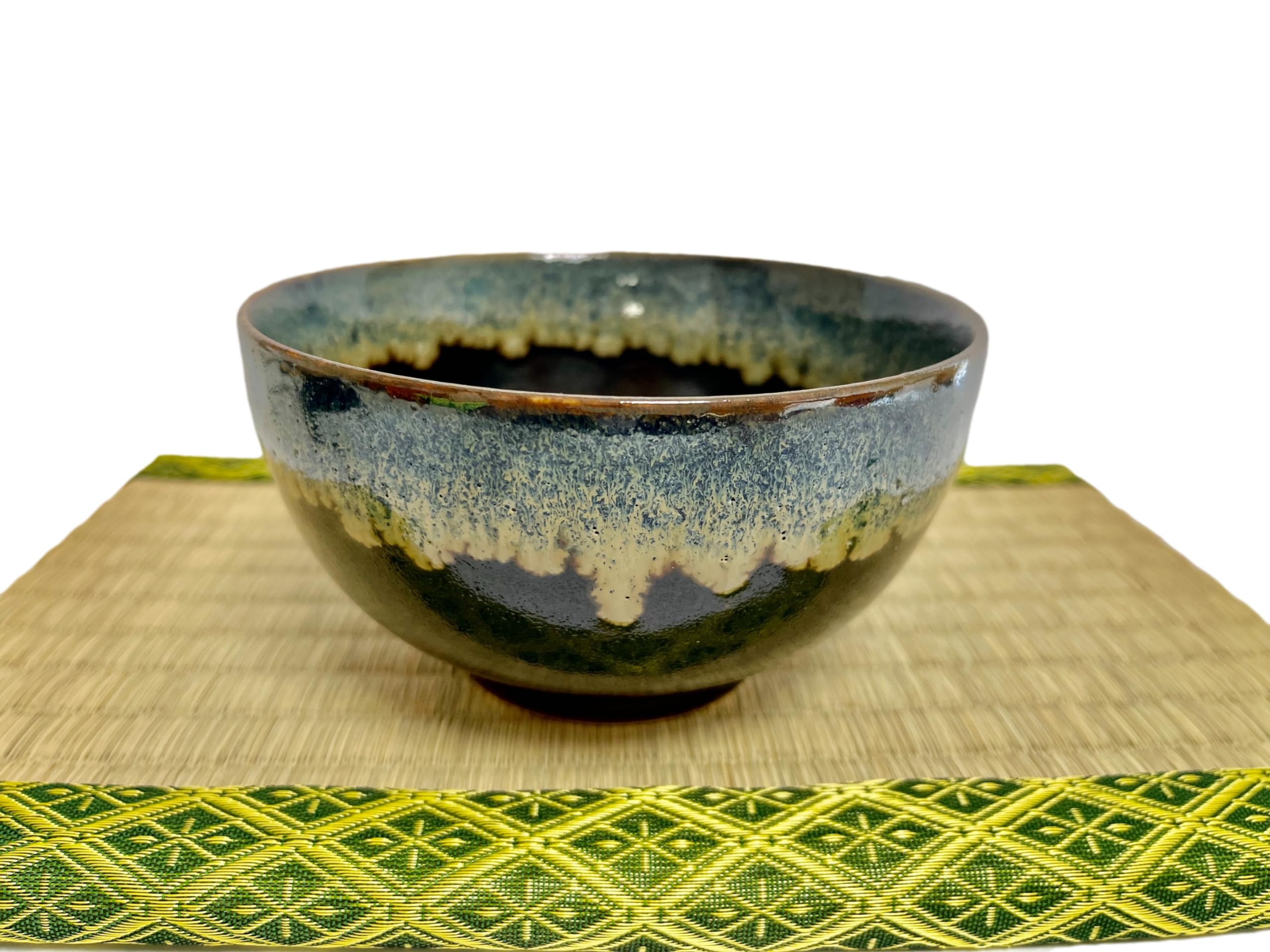 J-pure Hitomi Japanese Tenmoku Matcha Bowl 5.2 Inch - Ceramic Mino Ware Chawan From Japan, Microwave Safe