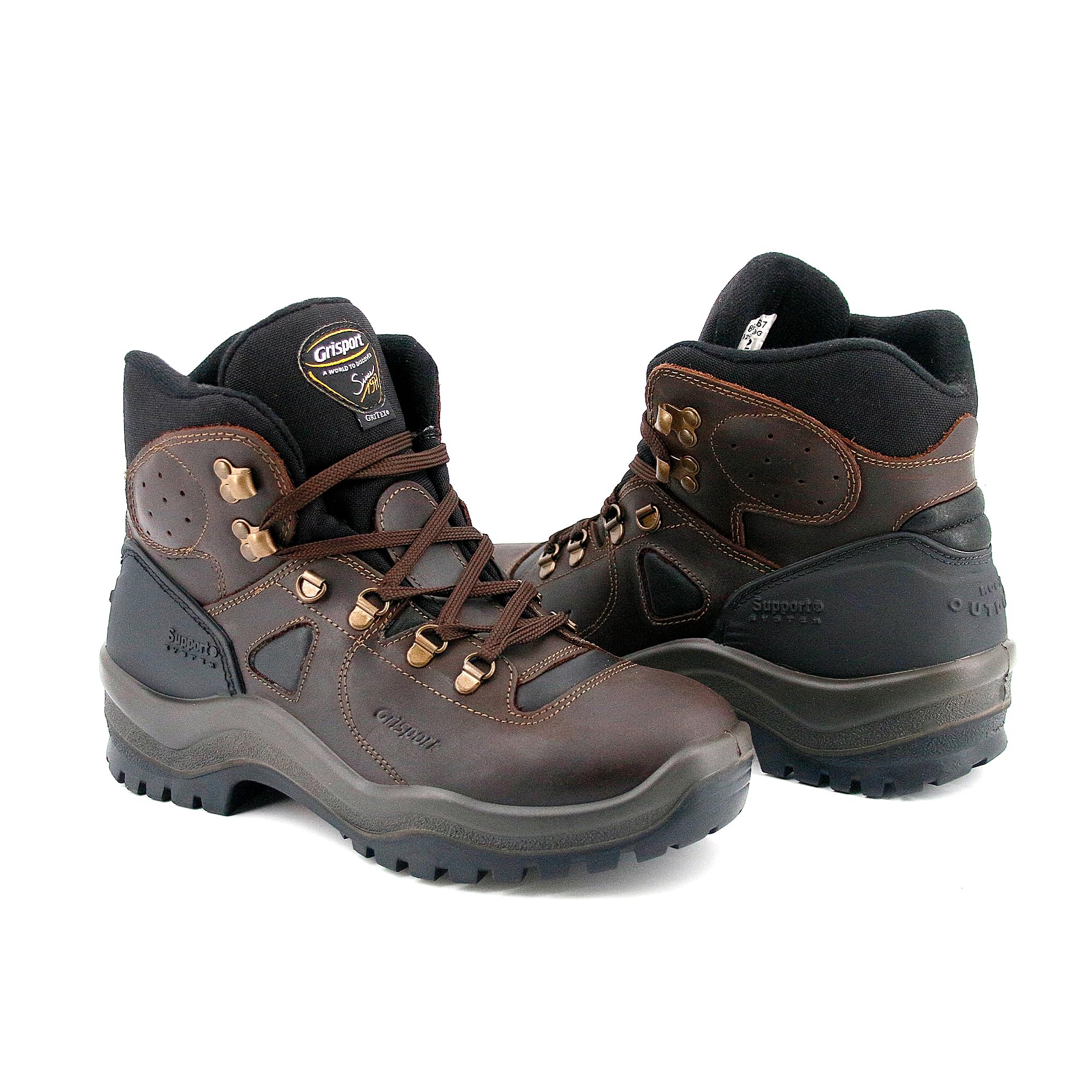 Grisport Scarpe Uomo Escursionismo Camminata Scarponi Montagna Stivali Impermeabili Pelle Lontra Dakar Trekking 629DV.9G (Marrone, 41)