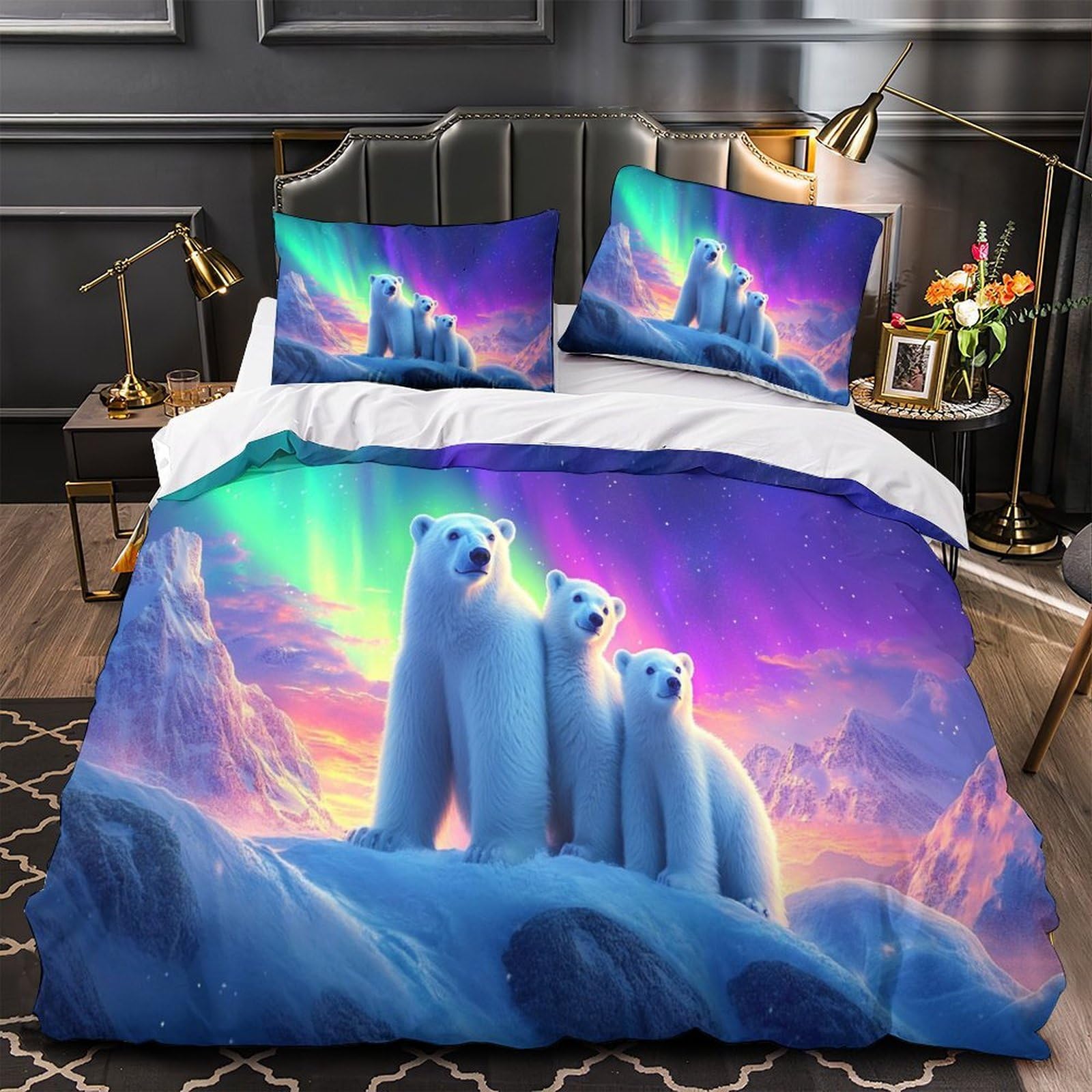 Housse de couette ours polaire pour transformer votre chambre en cocon