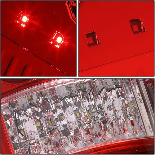 Miniatura 5 de Auto Dynasty Luces traseras LED completas compatibles con Ford F-150 Lobo 2004-2008, con luces de freno de marcha atrás, lado del conductor y del