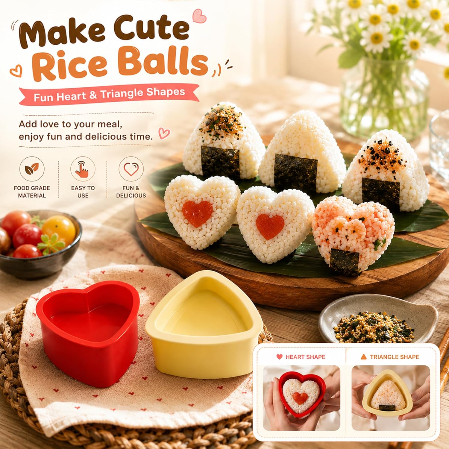 FUNGYAND Musubi Press Mold Kit, 8-in-1 Hawaiian Musubi Maker Set image 5