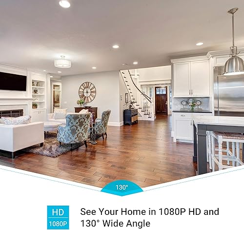 Miniatura 3 de Zmodo Mini Pro, cámara de seguridad WiFi enchufable 1080P, cámara inteligente interior con detección de movimiento AI, cámara de niñera para