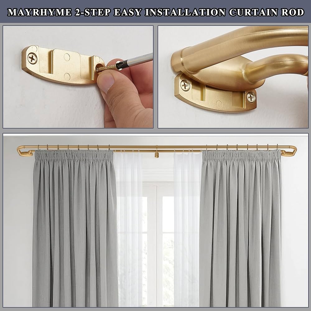 DOUBLE CURTAIN ダブルカーテン 100x178cm Double Layered Curtains Embroidered White Sheer Tulle