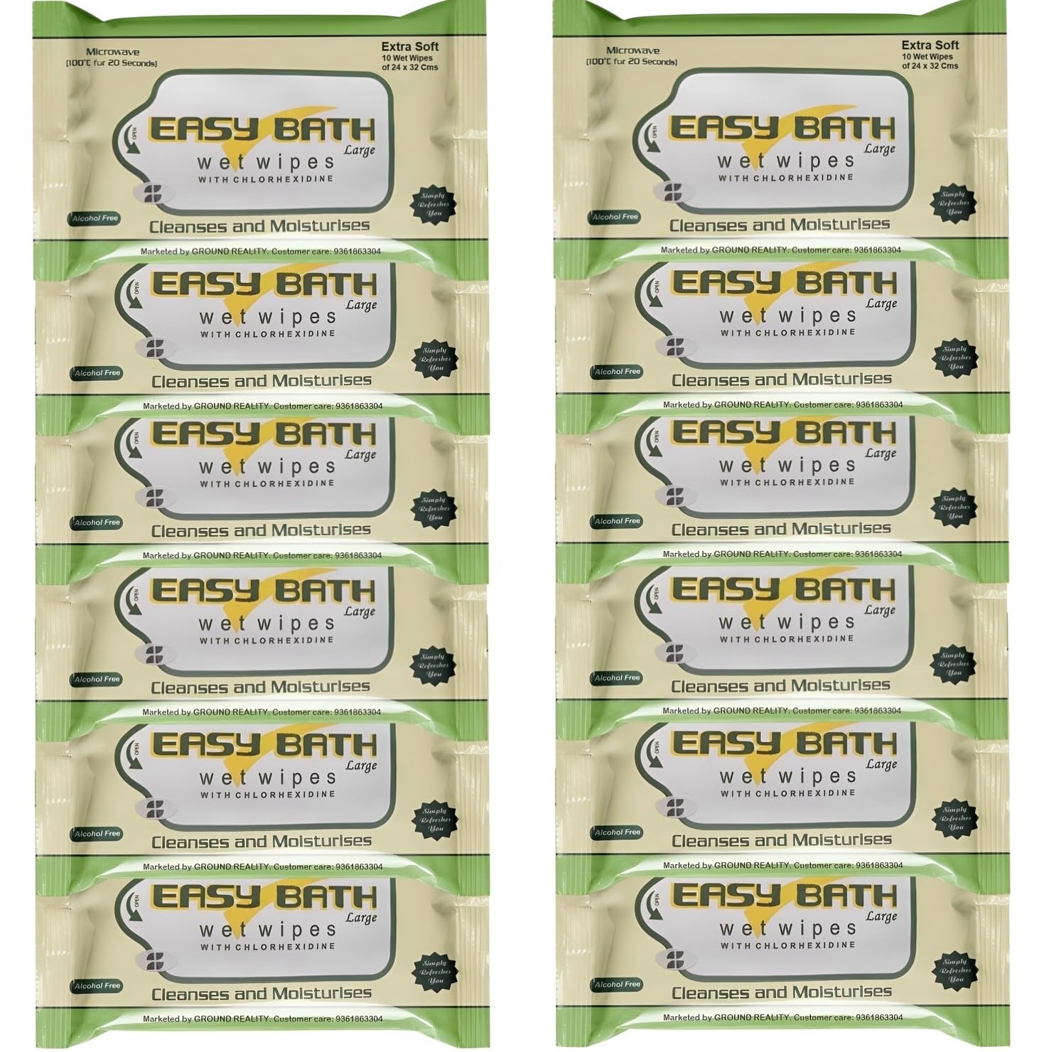 PEPL Easy Bath wet wipes for Adults Elders Patients Baby Women Men/Travel Pack Hospitals Home Care Body Cleaning Real Care Doctors Choice Eco Easy Bath Wet Wipes Pack of 1 (10 Towels) Large Size-picture-11