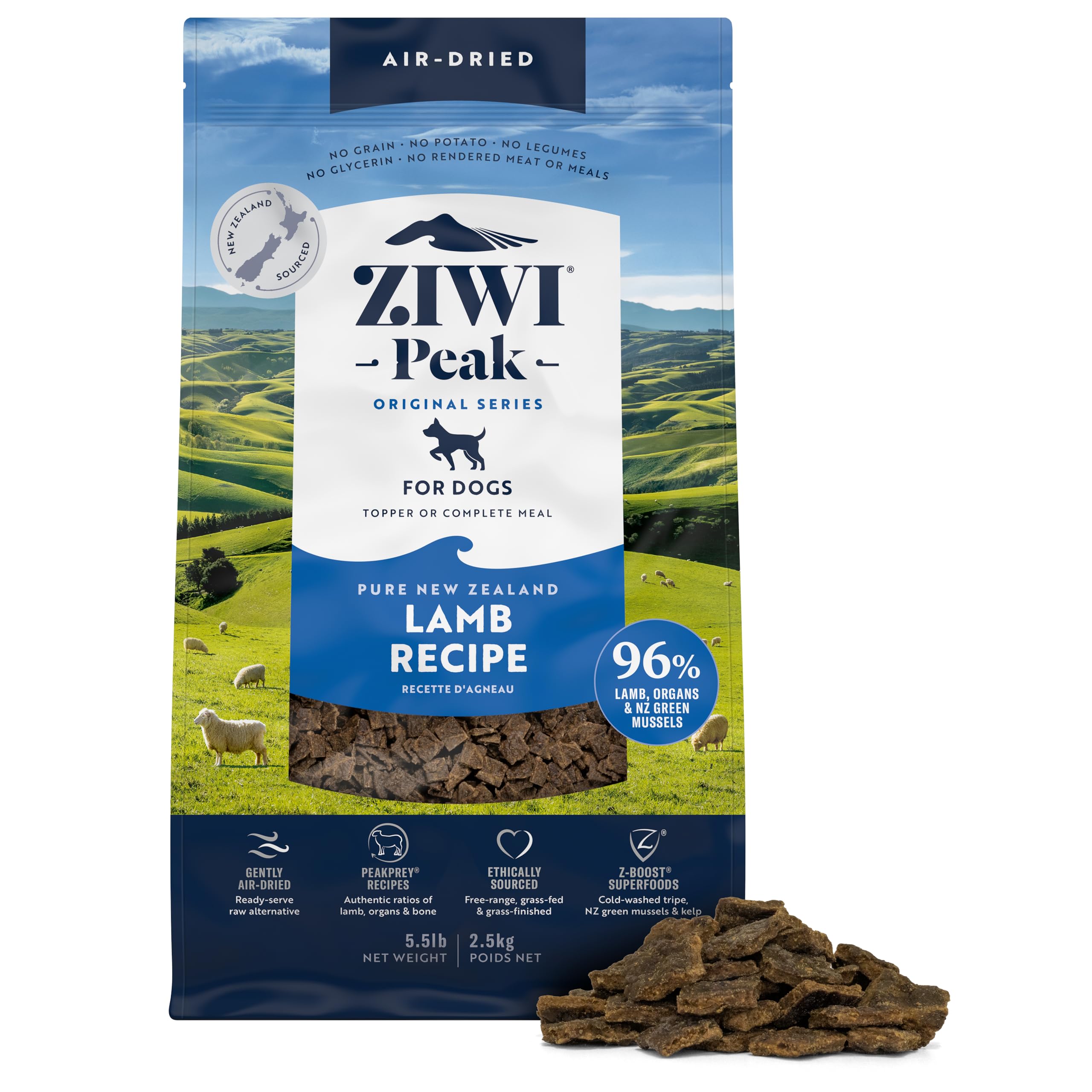 Ziwipeak Dog Dry Food Lamb 2.5Kg