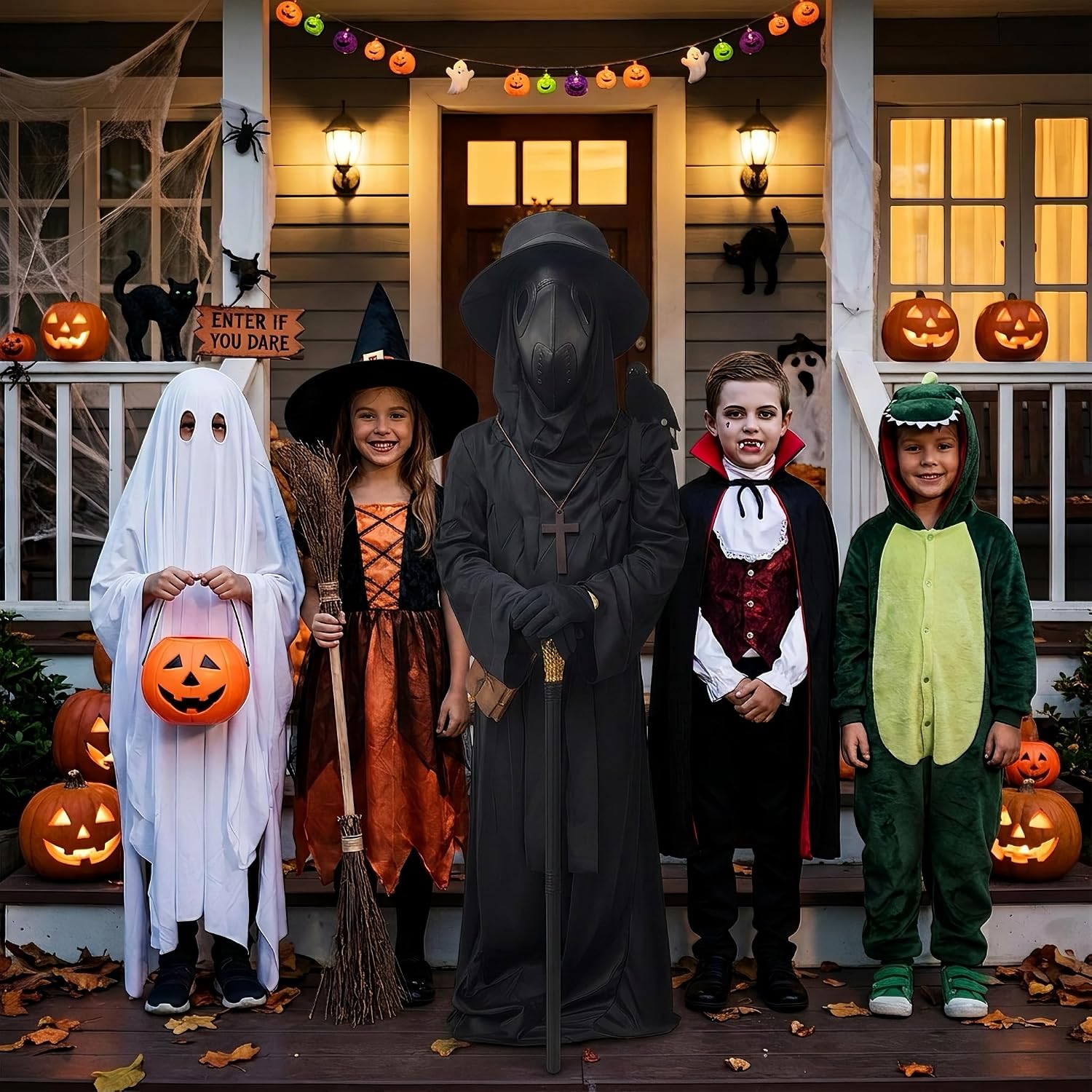 SENLI Plague Doctor Costume Kids Scary Halloween Costumes Boys