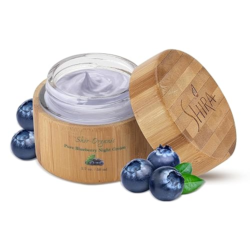 Miniatura 8 de Shira Shir-Organic Pure Blueberry Night Cream para piel nutrida sin arrugas y radiante con fórmula orgánica antienvejecimiento deja la piel suave