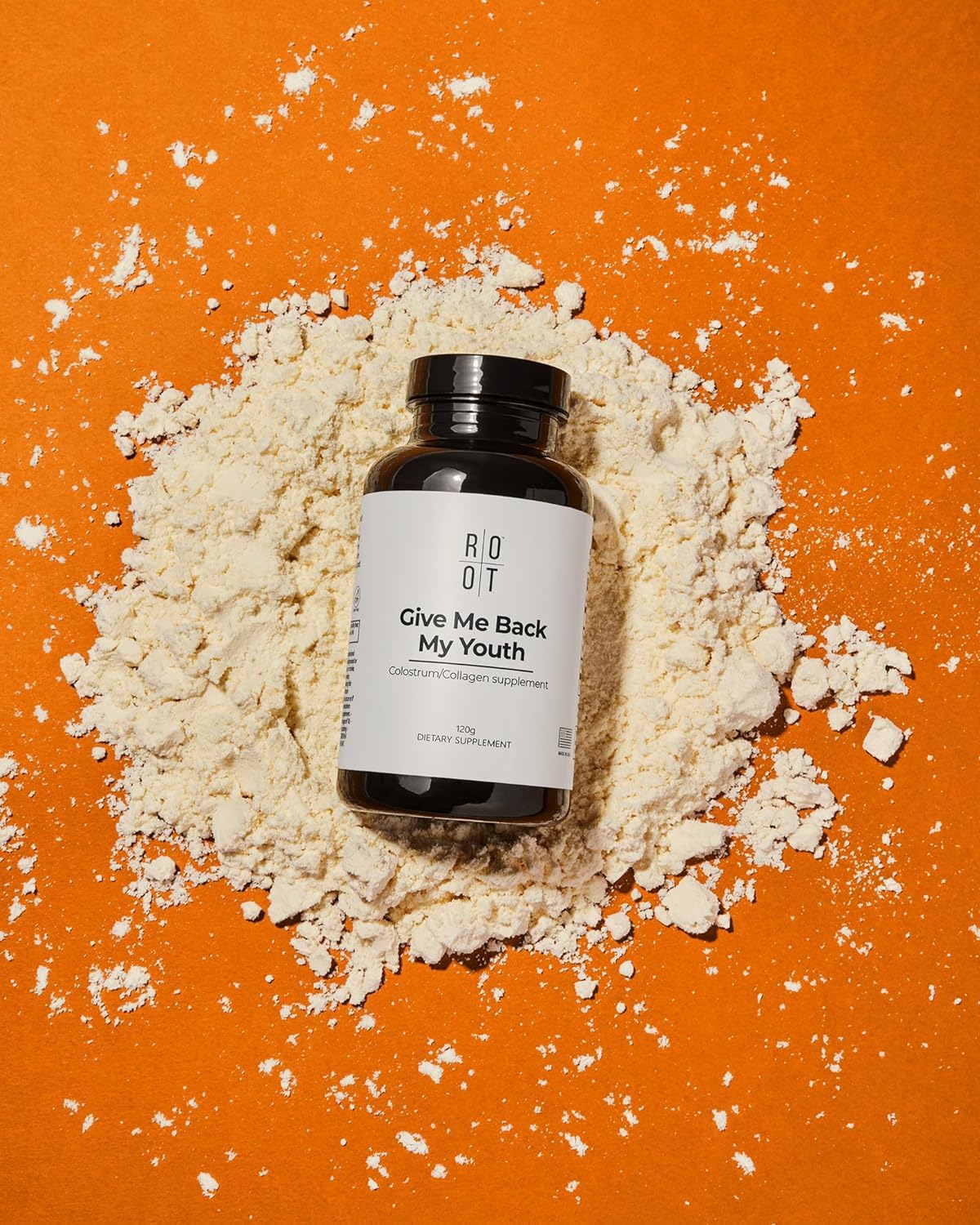 ROOT Wellness Rinderkolostrum & Kollagen Pulver | 120 g Nahrungsergänzung | Pulver mit Rinderkolostrum und Kollagen – ideal für die tägliche Ergänzung einer ausgewogenen Ernährung.