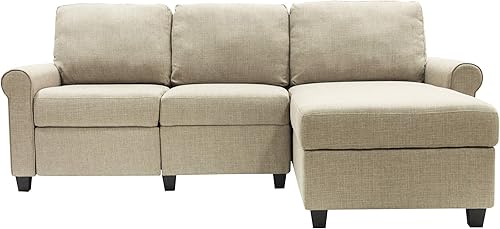 Miniatura 8 de Serta Copenhagen - Sofá modular reclinable, sofá pequeño con almacenamiento integrado, tela de bajo mantenimiento y apta para la familia, diván de