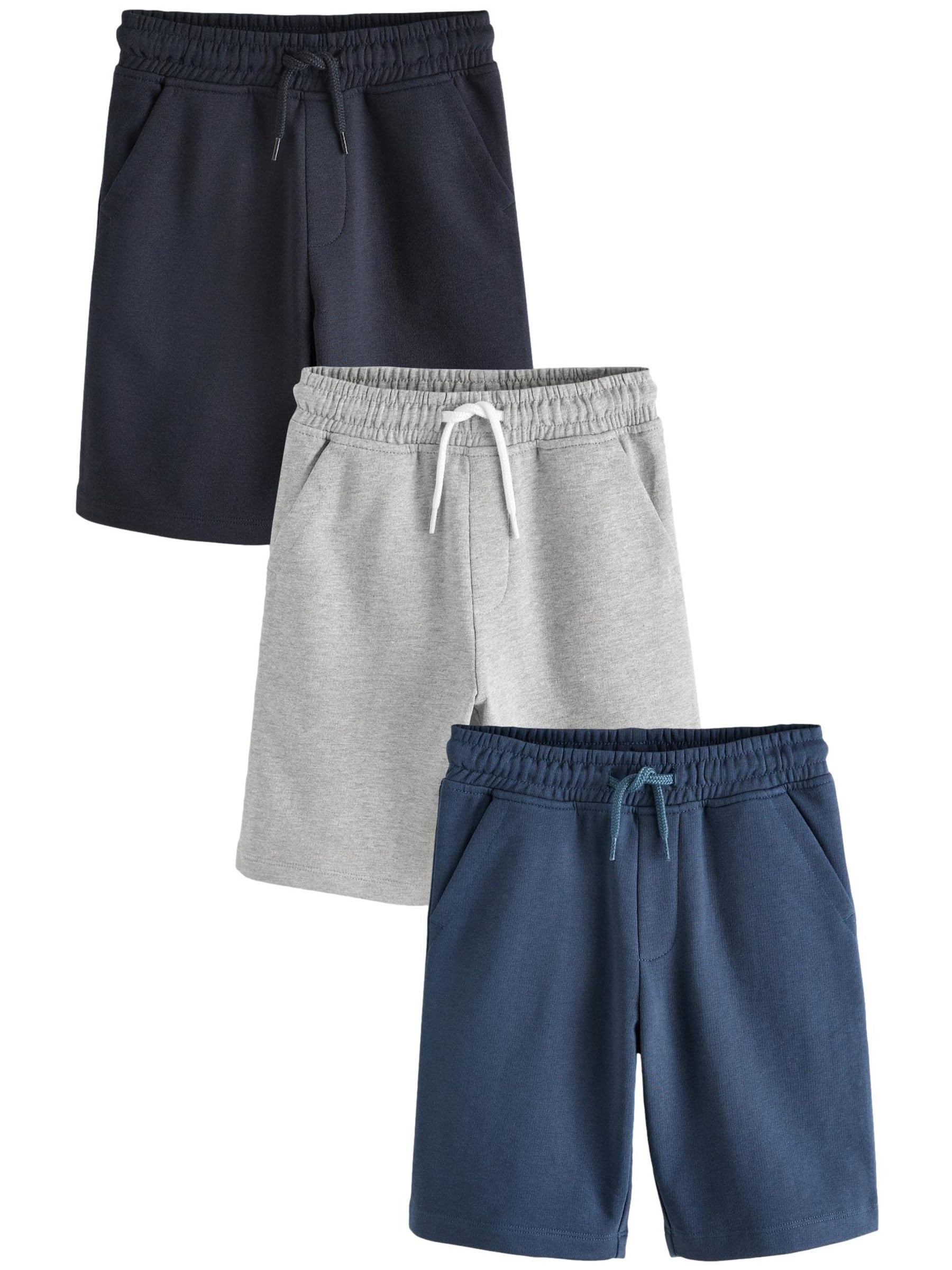 NEXT Jongen Set van 2 sportshorts Zwart 122