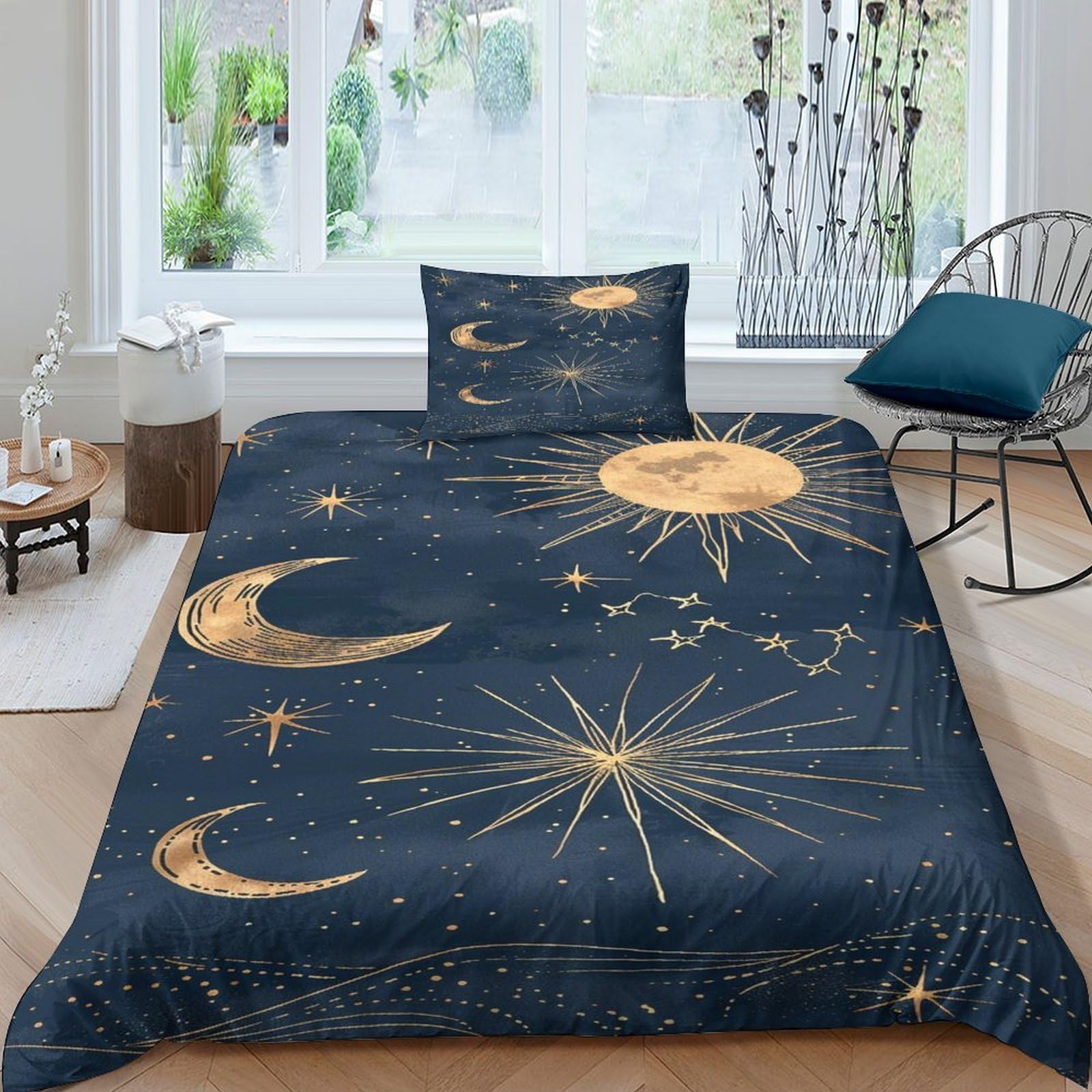 Housses de couettes respirantes en microfibre douce et parure 3D imprimée pour un sommeil frais
