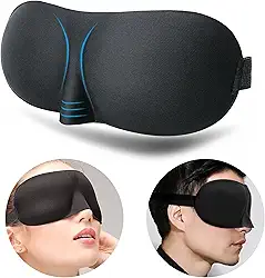 Máscara Tapa Olhos Para Dormir 3D Unissex Blackout Confortável Viajar Relaxar Repouso Chochilo Sono Soneca Descanso Viagens Turno Noturno Venda