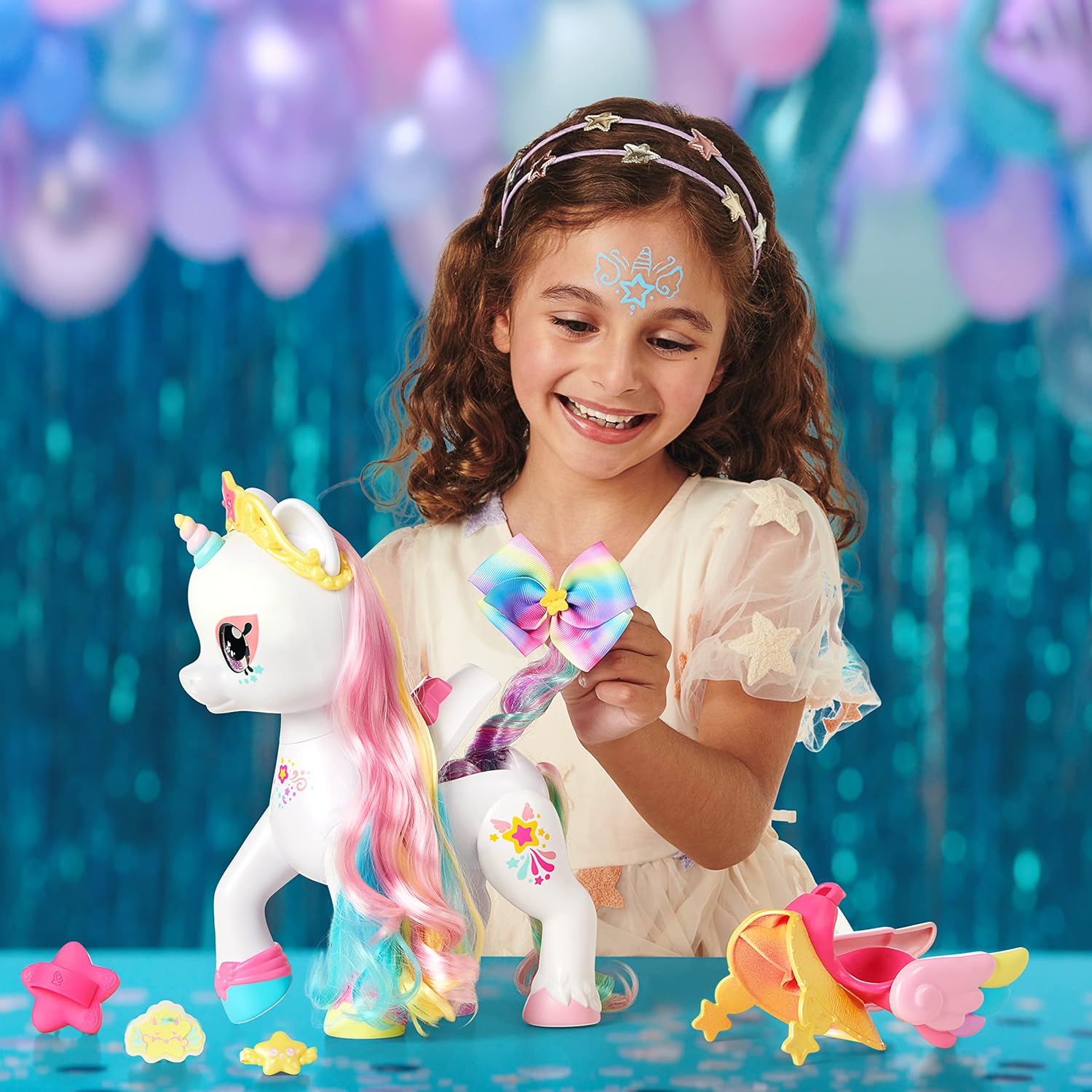 Kindi Kids Dress Up Magic Secret Saddle Unicorn Rainbow Star