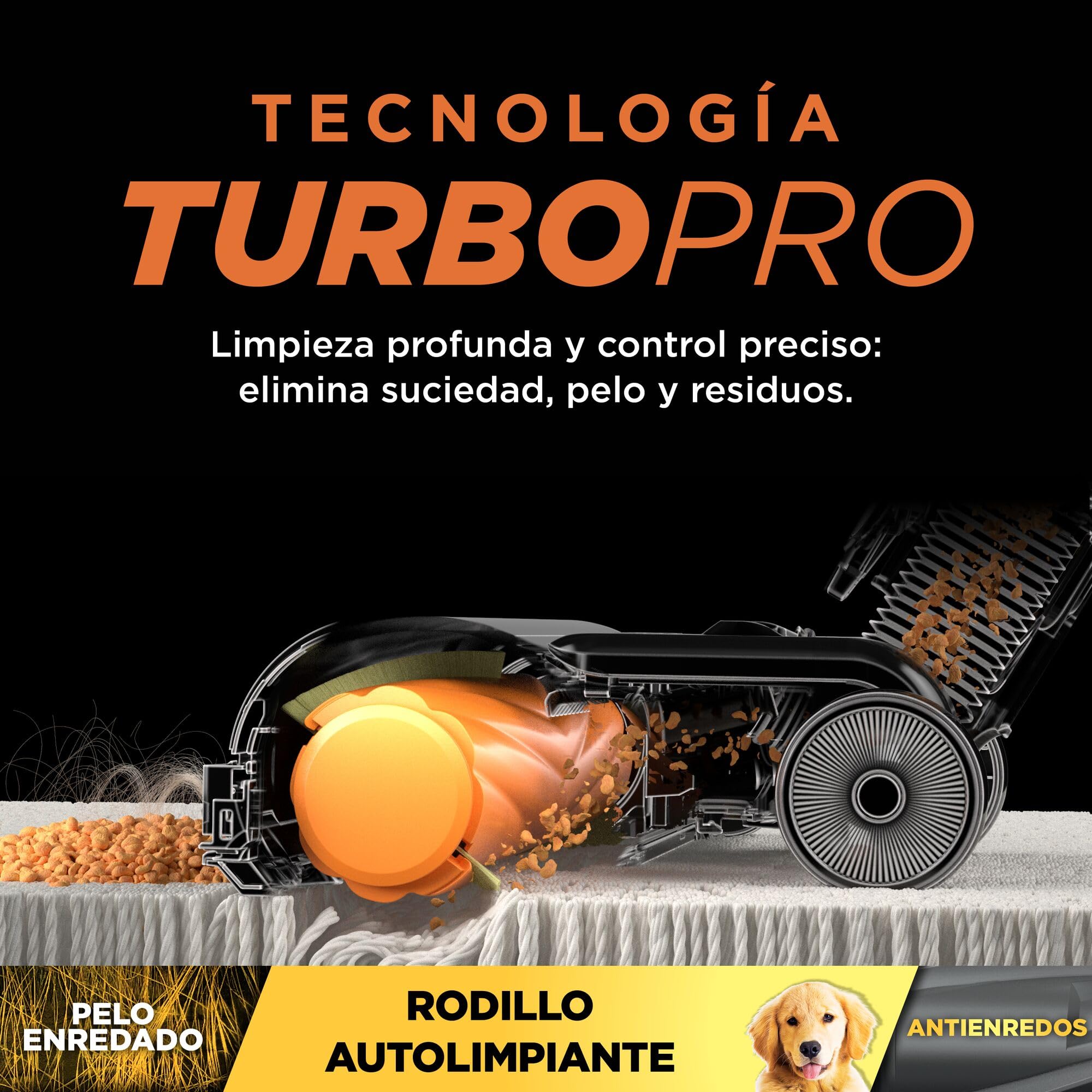 Shark aspiradora sin Cable, succión Potente, Anti Hair Wrap, FloorDetect, TurboPro Detect, hasta 40 min de autonomía, Boquilla Estrecha, HEPA + Anti-Allergen Complete Seal, Luces LED, Azul, IY143HEU