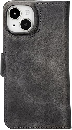 Miniatura 4 de Venito Funda tipo cartera para iPhone 15 con tarjetero y bloqueo RFID, funda de cuero para teléfono, funda desmontable de 6.1 pulgadas, Florencia