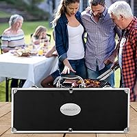 Vista 6 de Grilljoy Accesorios de BBQ Juego de Herramientas de Parrilla - 22 Piezas de Acero Inoxidable Accesorios de Parrilla de Barbacoa para Parrilla al