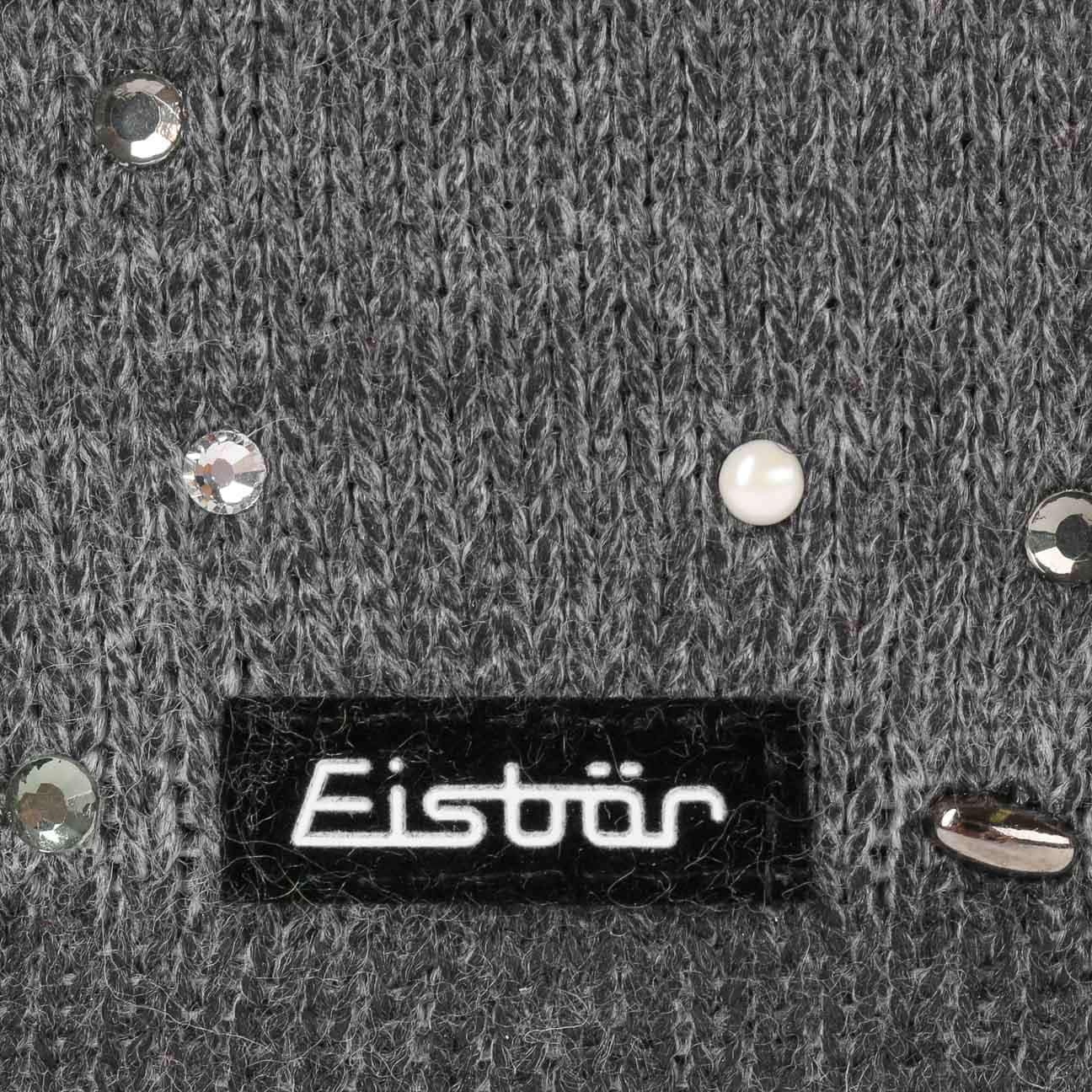 Eisbär Dip Dye Lux Crystal Mütze Pudelmütze Wintermütze Beanie Damenmütze Strickmütze Damen - Made in Austria mit Futter, Futter Herbst-Winter Winter