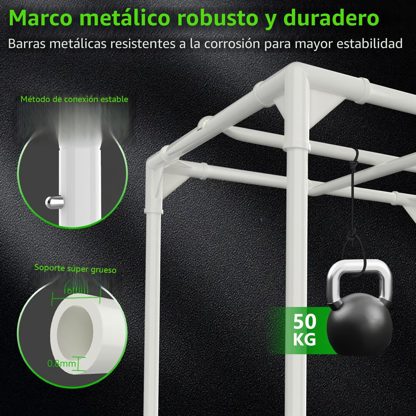 Armario de Cultivo Juego Completo Armario de Cultivo Kit 80x80x180cm con 200W LED Lámpara de Cultivo de Espectro Completo Regulable, Armario de Cultivo Kit Completo Hidroponía