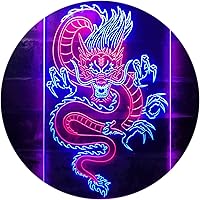 Vista 50 de ADVPRO Chinese Dragon Room Display Dual Color LED Neon Sign Green & Red 16" x 24" st6s46-i3225-gr