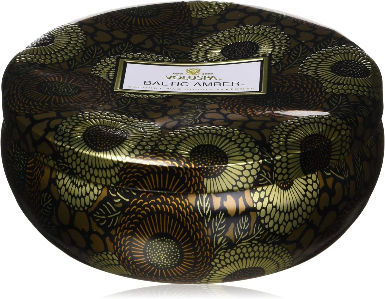 Voluspa Decorative 3 Wick Tin/Baltic Amber, 12oz Tin
