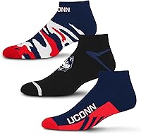 Vista 16 de For Bare Feet Paquete de 3 calcetines tobilleros unisex para adultos de la NCAA Camo Boom