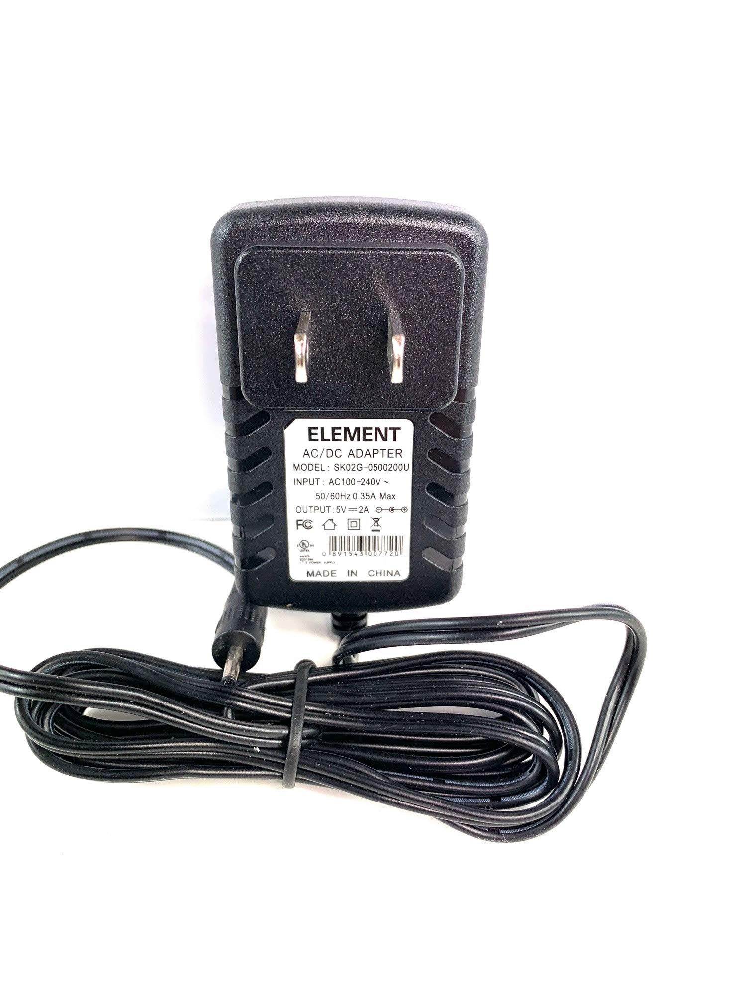 OMNIHIL 5V 2A Power Adapter With 2.5mm X 0.7mm Tip - 6 Foot UL Listed Charger