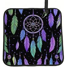 Dreamcatcher with Colorful Feathers for Foldable Seat Cushion, Waterproof Mat for Camping, Beach & Picnics