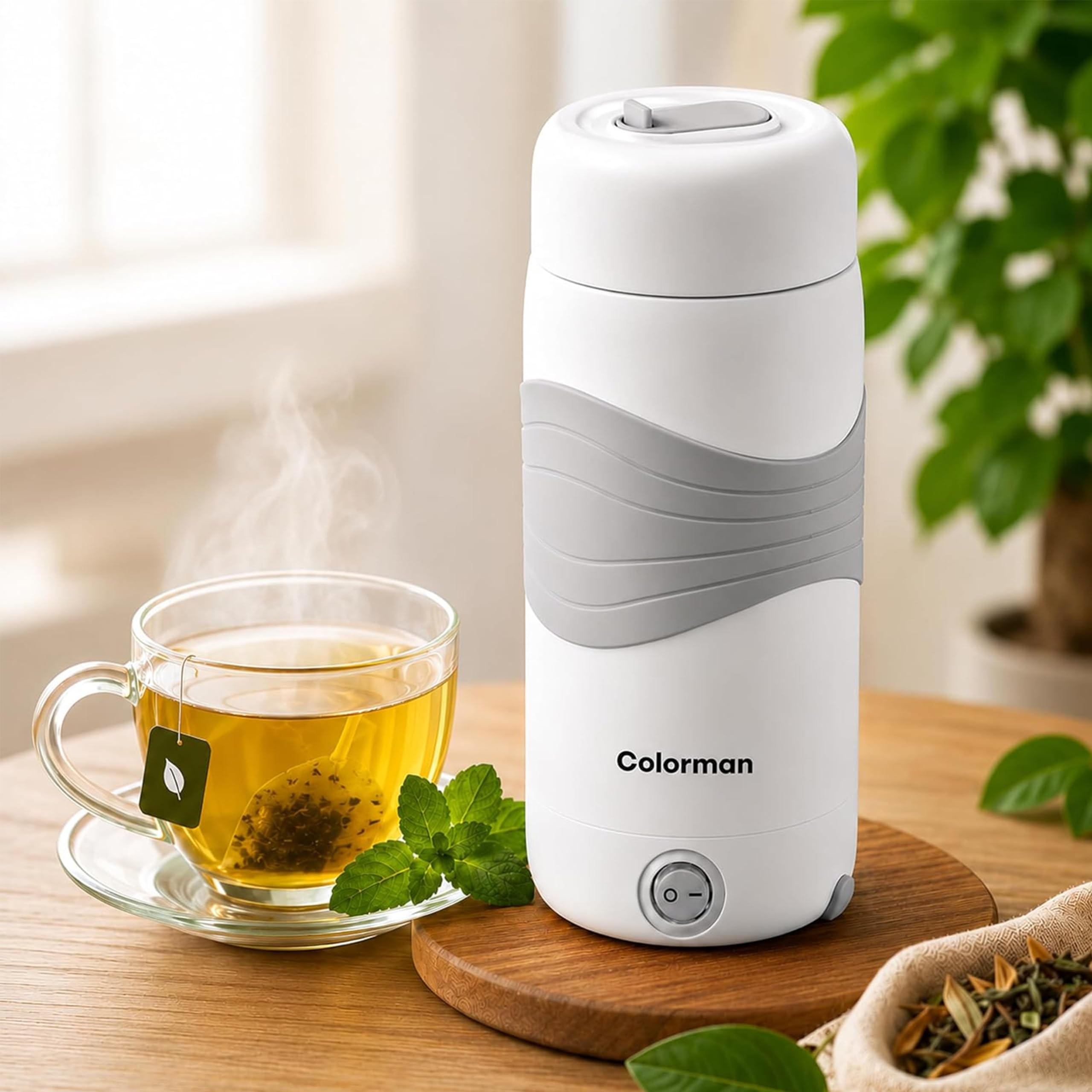 MOOKA Portable Electric Kettle 450ml,300W | Mini Travel Kettle for Hot Water, Tea & Coffee | 304 Stainless Steel Inner | Bottle-Shaped Small Electric Kettle with In-Built Cable Storage & Auto Shut-Off-image-24
