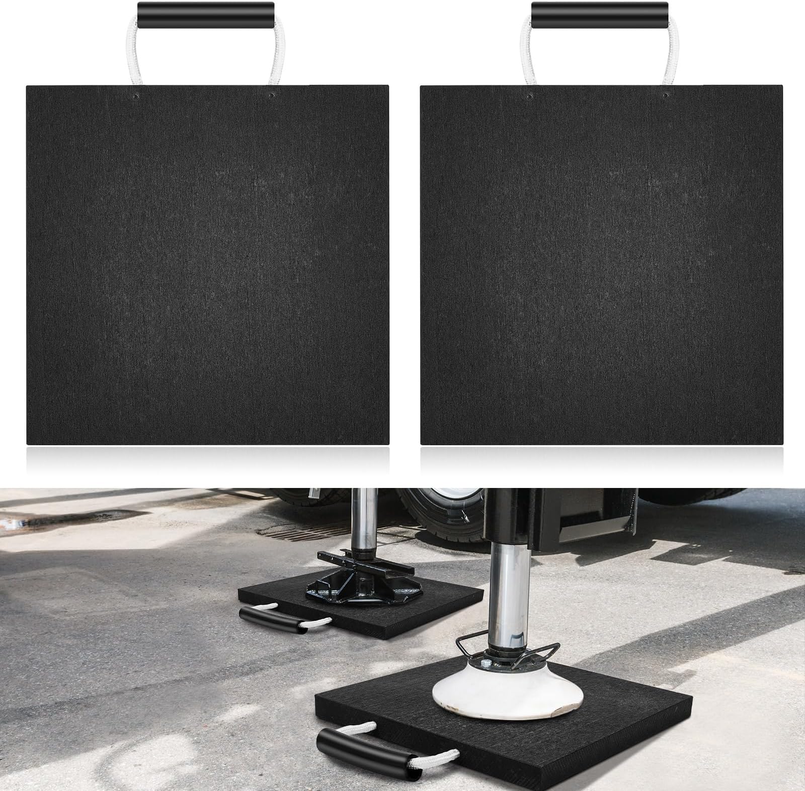 Drydiet 2 Pcs Rv Jack Blocks Pads Stabilizing Outrigger