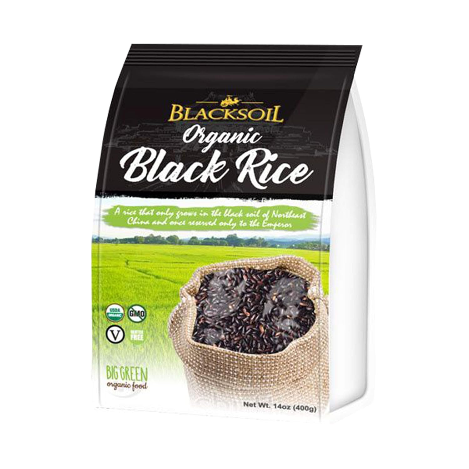Big Green Organic- Blacksoil Black Rice, Gluten-Free, Non-GMO, Vegan, Kosher (3)
