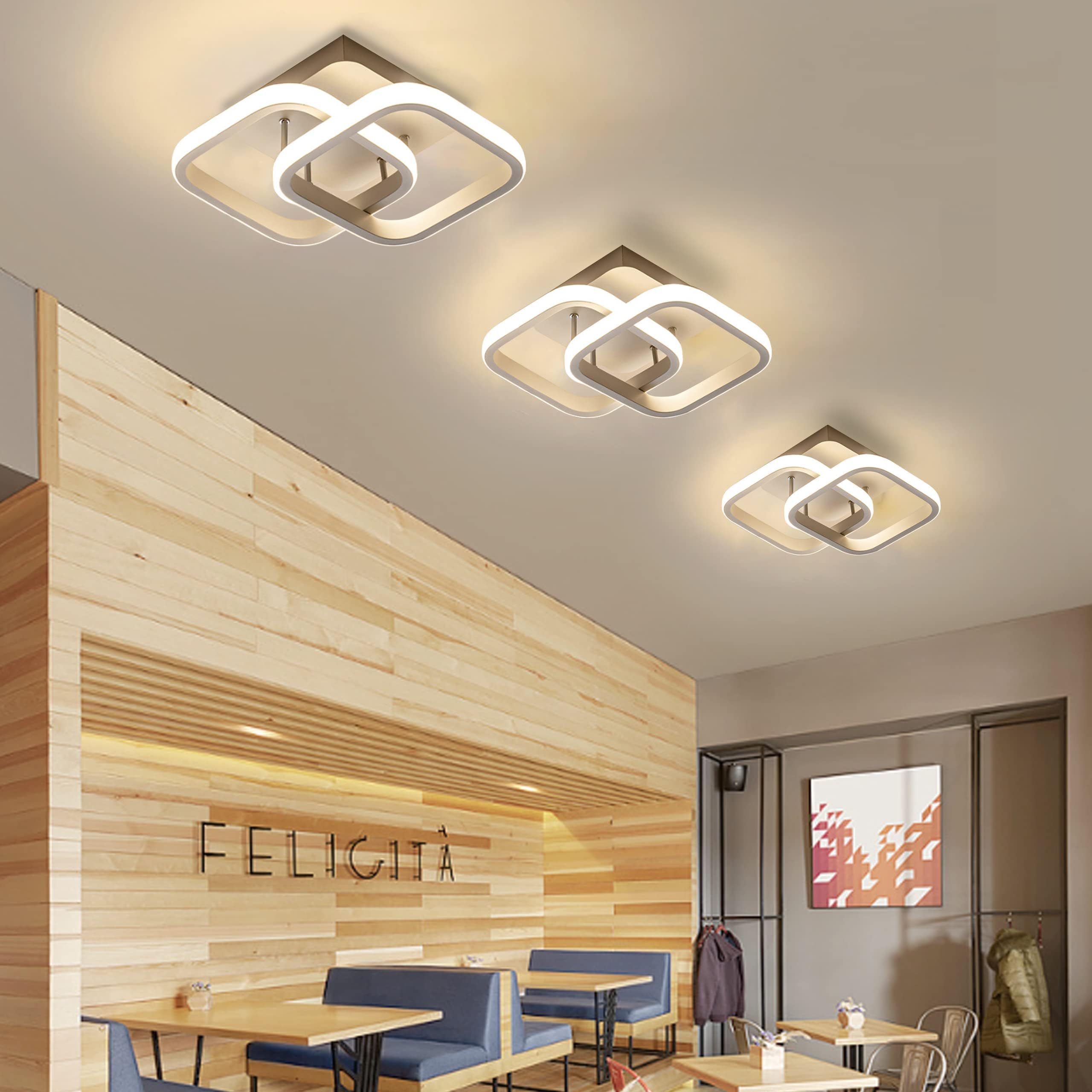 Plafonnier d'intérieur à LED avec détecteur de mouvement, 22 W, blanc chaud 3000 K