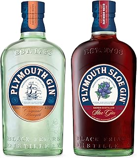 Plymouth Sloe Gin Bundle: Plymouth Original Gin 70cl & Plymouth Sloe Gin 70cl
