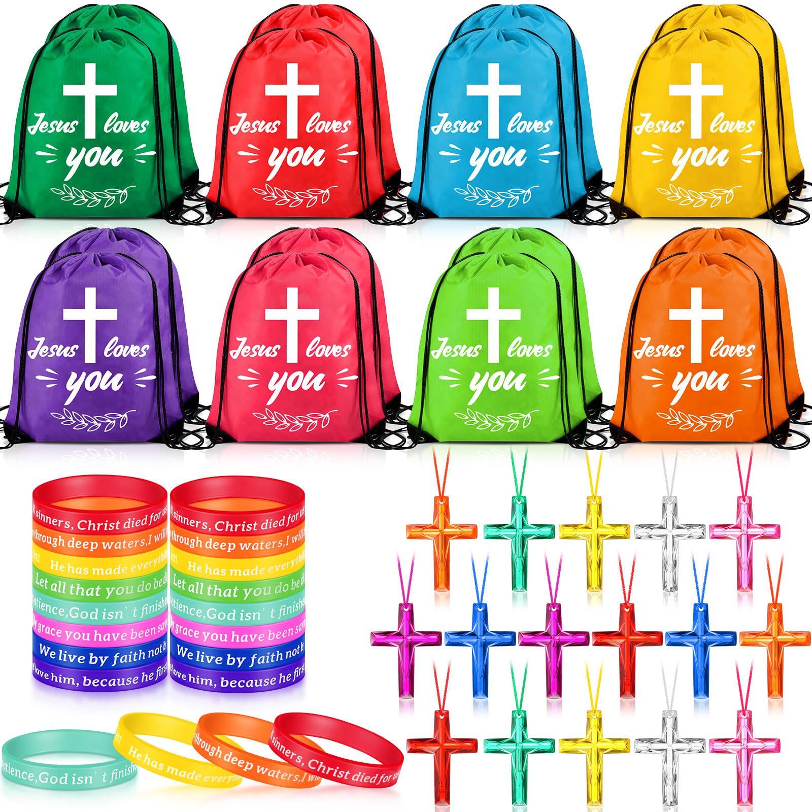 Amazon.com: yasuwekik 48 Pcs Bible Verse Party Favors Includes 16