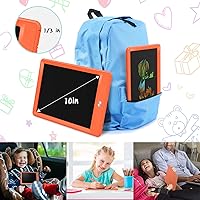 Vista 7 de KOKODI Tableta de escritura LCD, tableta de dibujo colorida de 10 pulgadas, almohadillas de dibujo electrónicas reutilizables borrables, juguete