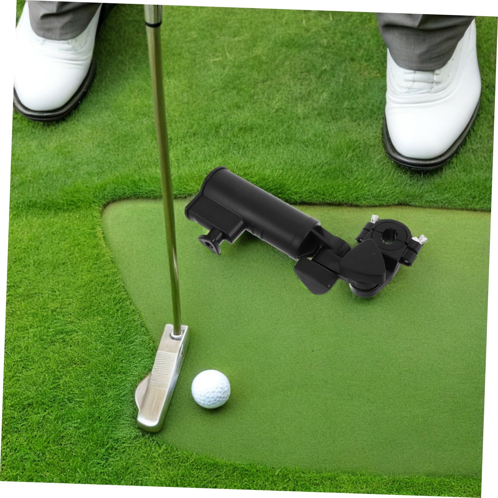 Kisangel 2 Stück Golf Regenschirmhalter für Trolley Stabile Klemmhalterung für Push Cart Windfester Schnell Montierbarer Regenschirmständer Praktische Golfzubehör Befestigung für Turniere
