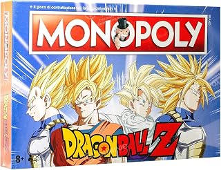 Winning Moves Dragon Ball Z Monopoly Brettspiel - Italian Edition (2-6 Spieler, Ab 9 Jahren)