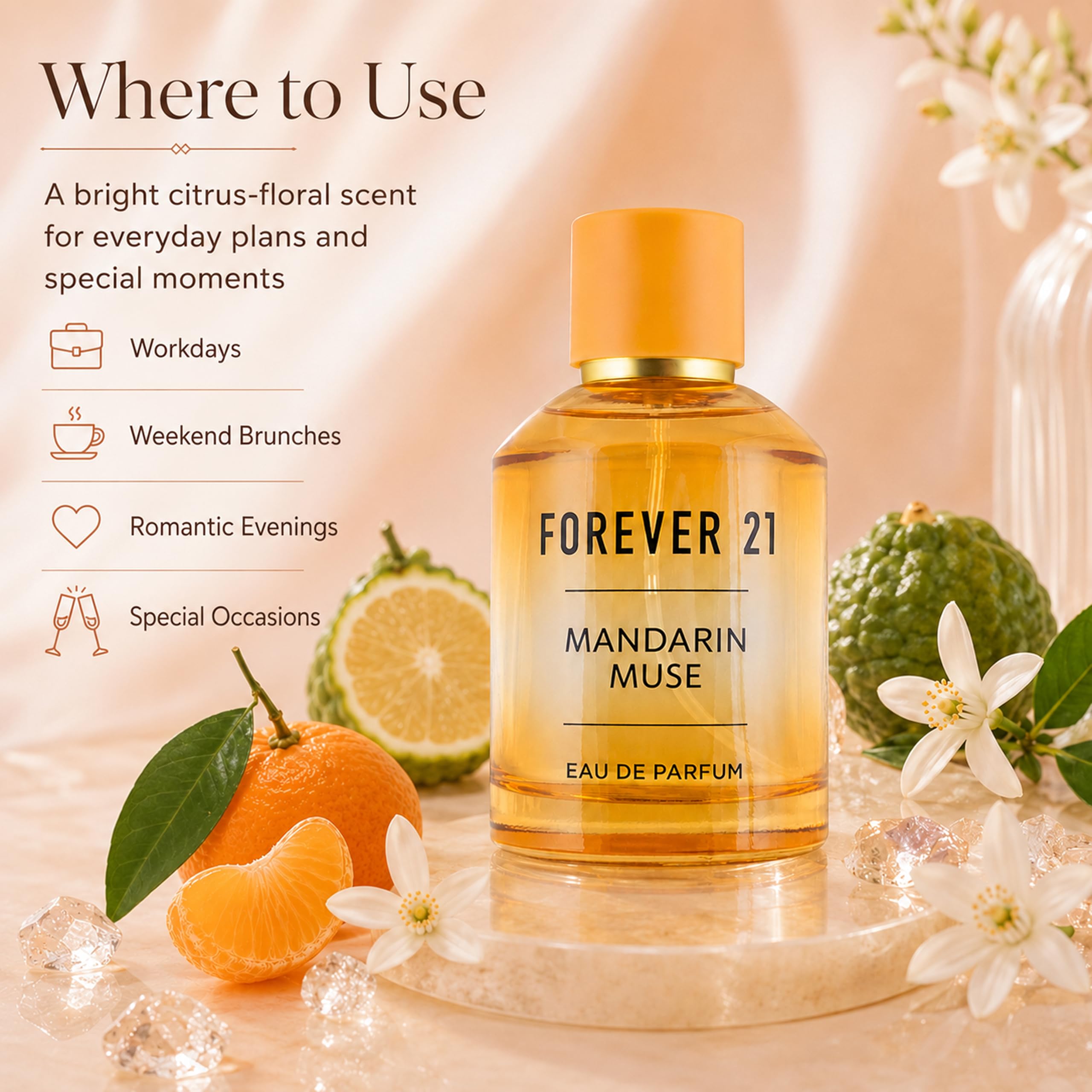 Amazon.com : Mandarin Muse Eau de Parfum 3.4 fl. oz. for Her, by