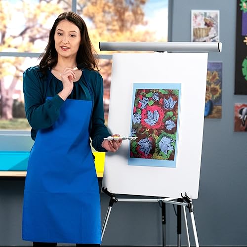 Miniatura 12 de School Smart Delantal de arte, diseño de vinilo fácil de limpiar, 29 x 17 pulgadas, tamaño ajustable para adultos