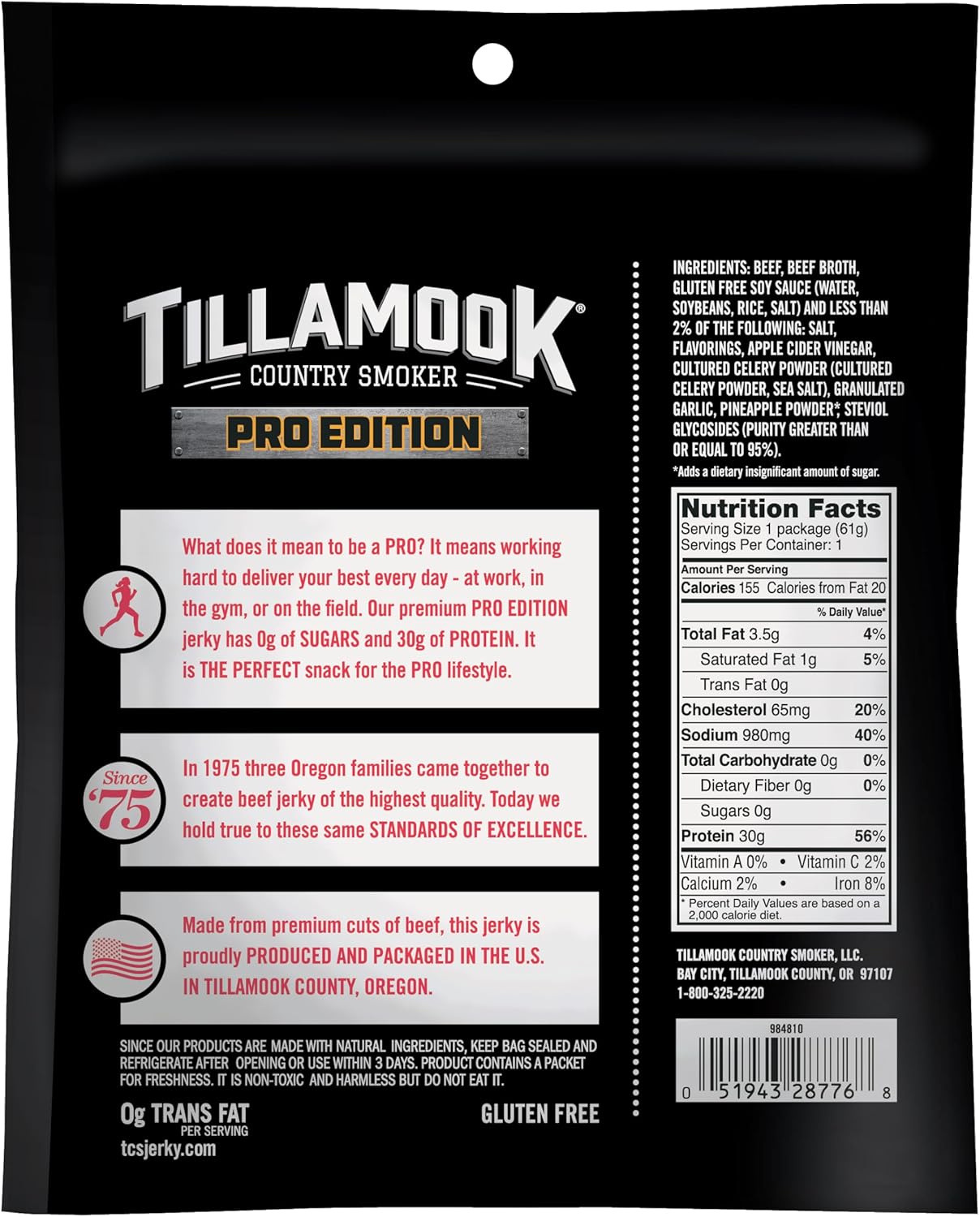 Tillook Beef Jerky, Country Smoker PRO Edit, Zero Sr Original,