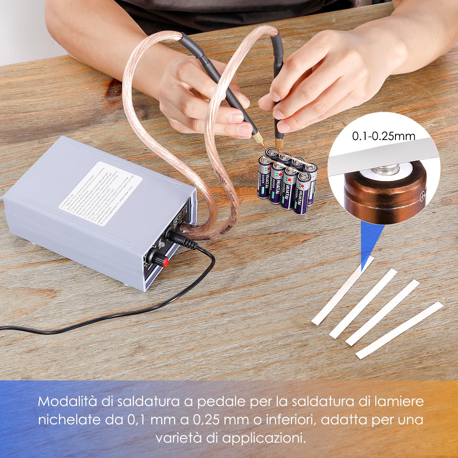 Saldatrice A Punti A Batteria US Solid 10.6KW 2000A - Portatile Per Batterie Litio E Riparazioni Cellulari