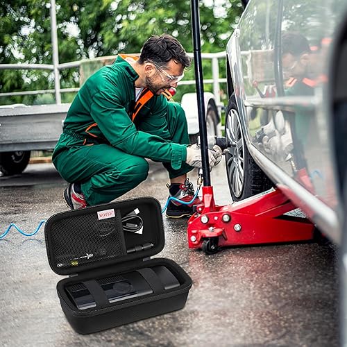 Miniatura 6 de BOVKE Funda de viaje compatible con inflador de neumáticos Airmoto, compresor de aire portátil, 120 PSI, bolsa de transporte de bolsa de transporte,