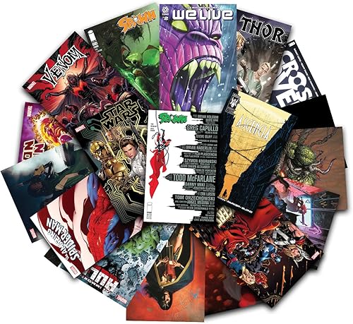 Miniatura 7 de Marvel Comics, DC Comics y Indie Comic Books dividen uniformemente la colección No Dupes 25 unidades Caja de regalo de cómics para adolescentes y